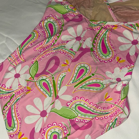 Vintage Lily Pulitzer original Paisley pink one piece swimsuit Lily Pulitzer - Picture 11 of 12